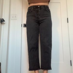 Levi’s Black Jean- Ribcage Straight Ankle